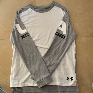 Boys large long sleeve Under Armour T-Shirt